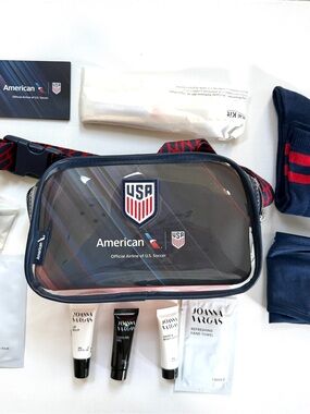 Team USA US Soccer American Airlines clear travel amenity kit